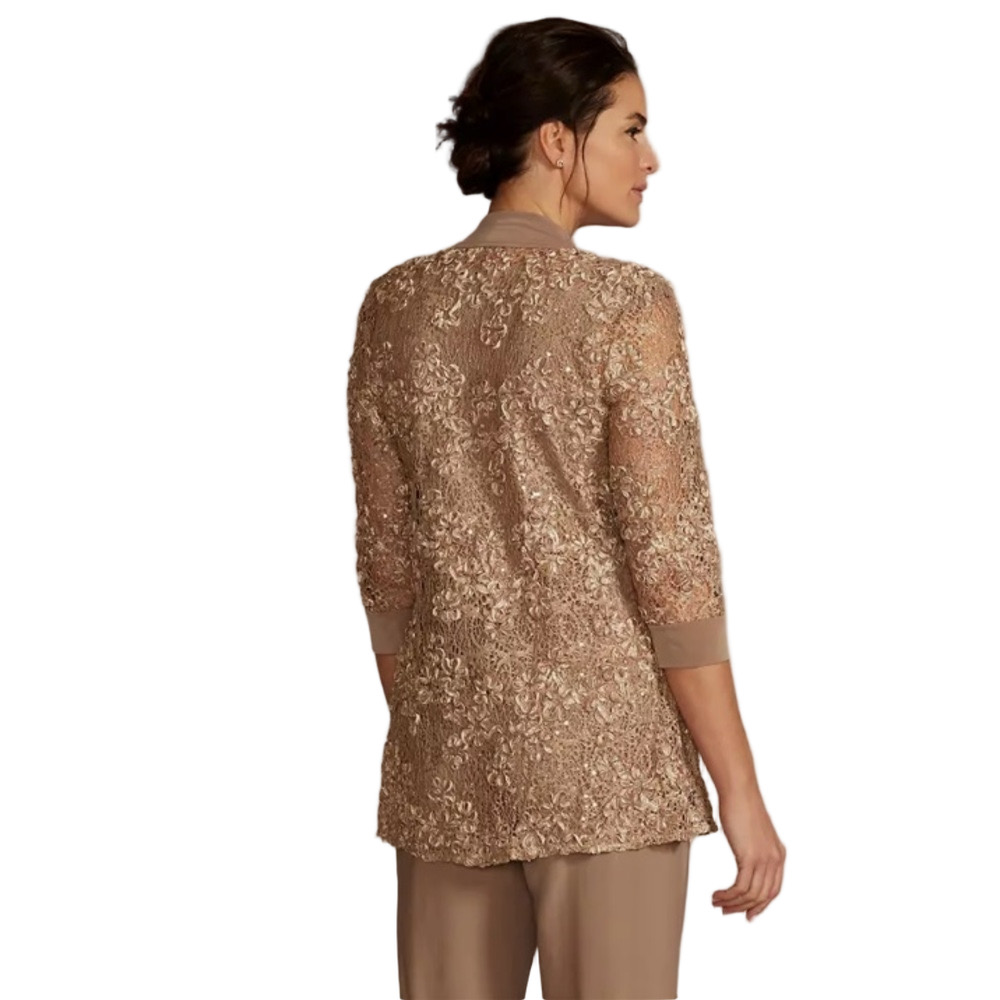 Oleg Cassini 2- piece Soutache Embellished Tank & Jacket